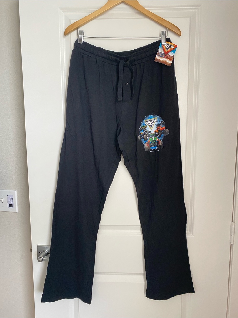 Monster Jam Black Graphic Sweatpants for Men